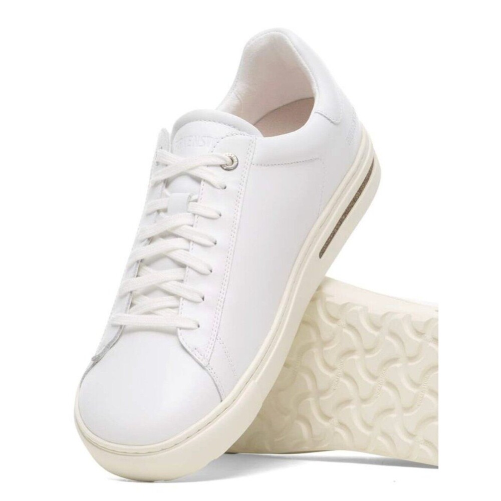 Birkenstock Bend Low White Leather Sz EU 40 US W 9 - 9.5 M 7 - Picture 1 of 8